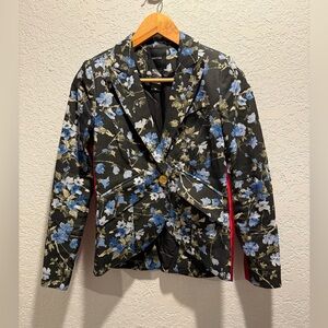 Smythe Tuxedo Stripe Blazer blue/floral/claret Size 0 Preowned